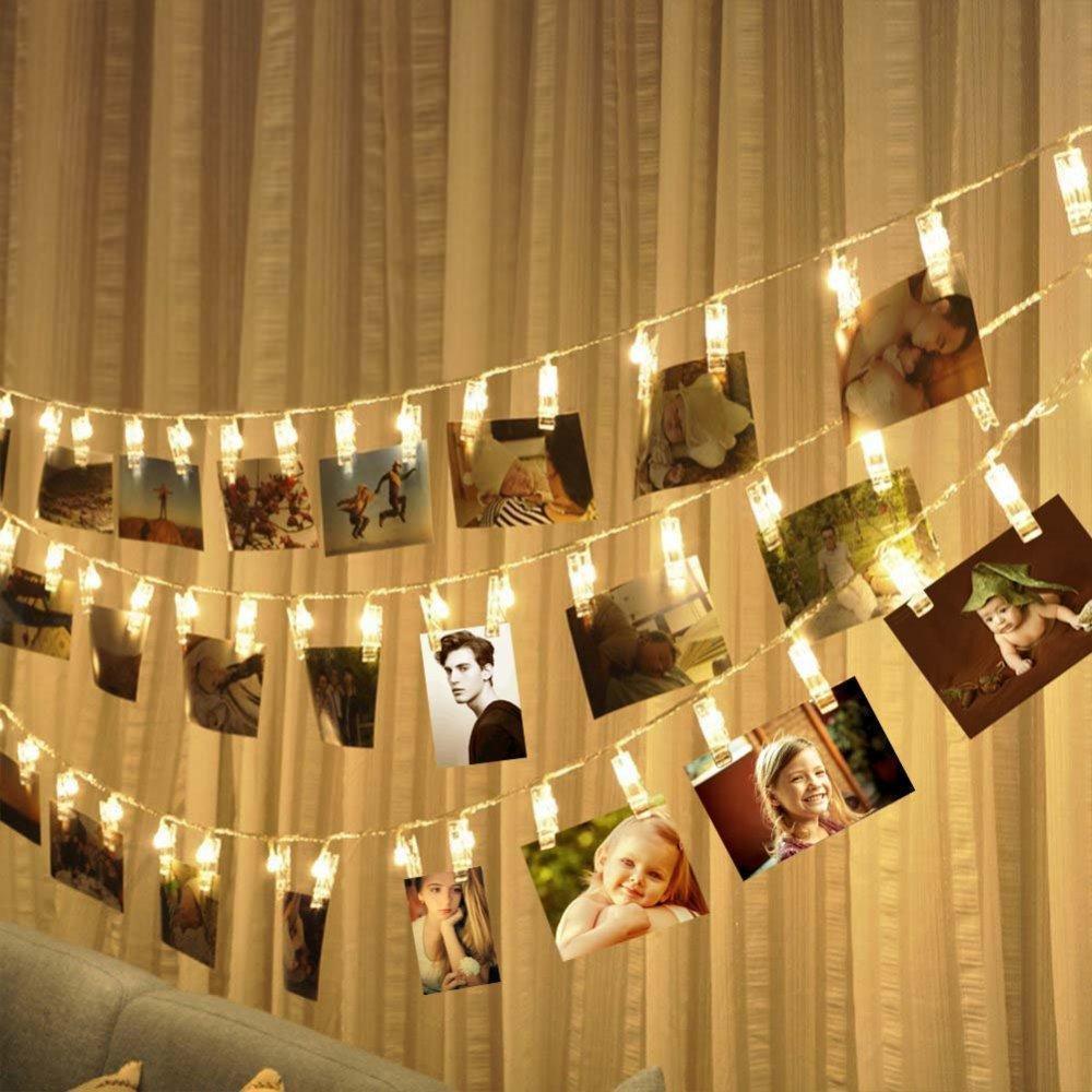 Lisslune | LED string lights with photo clips