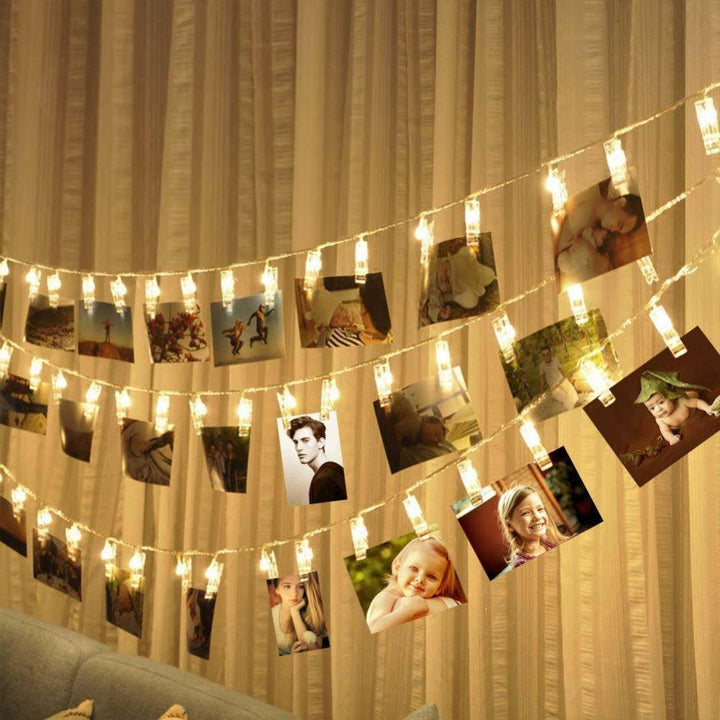 Lisslune | LED string lights with photo clips