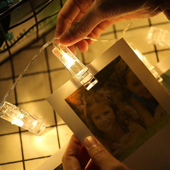 Lisslune | LED string lights with photo clips