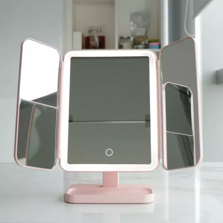 Lisslune | LED Makeup Mirror with 3 Light Modes and Magnification