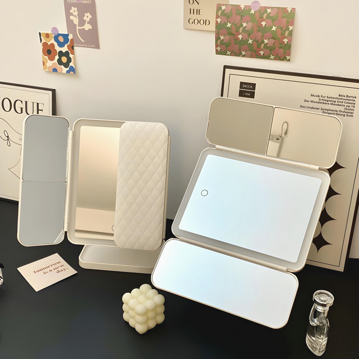 Lisslune | LED Makeup Mirror with 3 Light Modes and Magnification