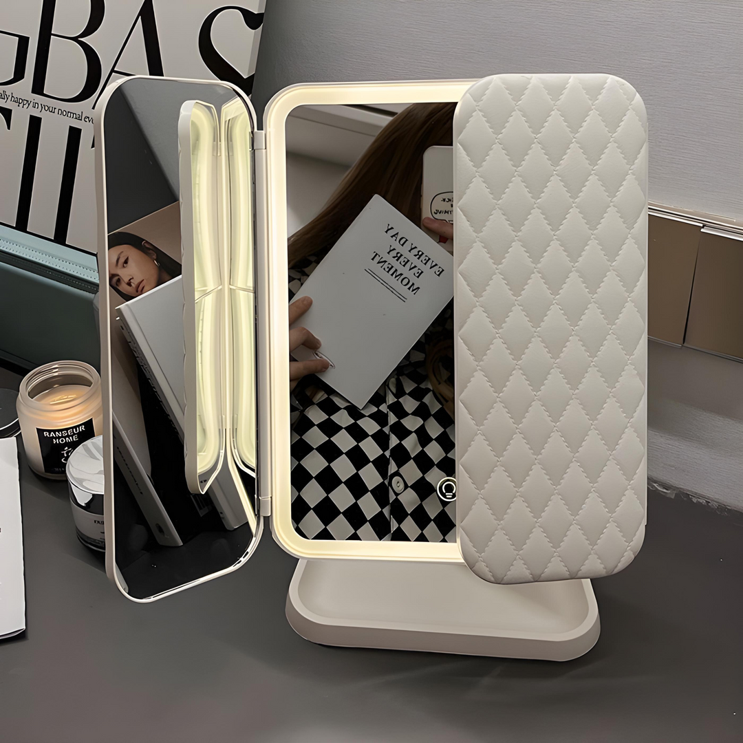 Lisslune | LED Makeup Mirror with 3 Light Modes and Magnification