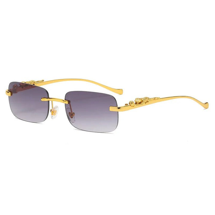 Lisslune | LEOPARDVIEW – Stylish Rimless Sunglasses with UV400 Protection