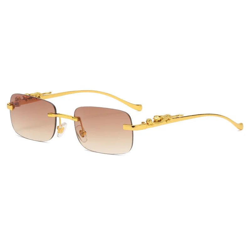 Lisslune | LEOPARDVIEW – Stylish Rimless Sunglasses with UV400 Protection