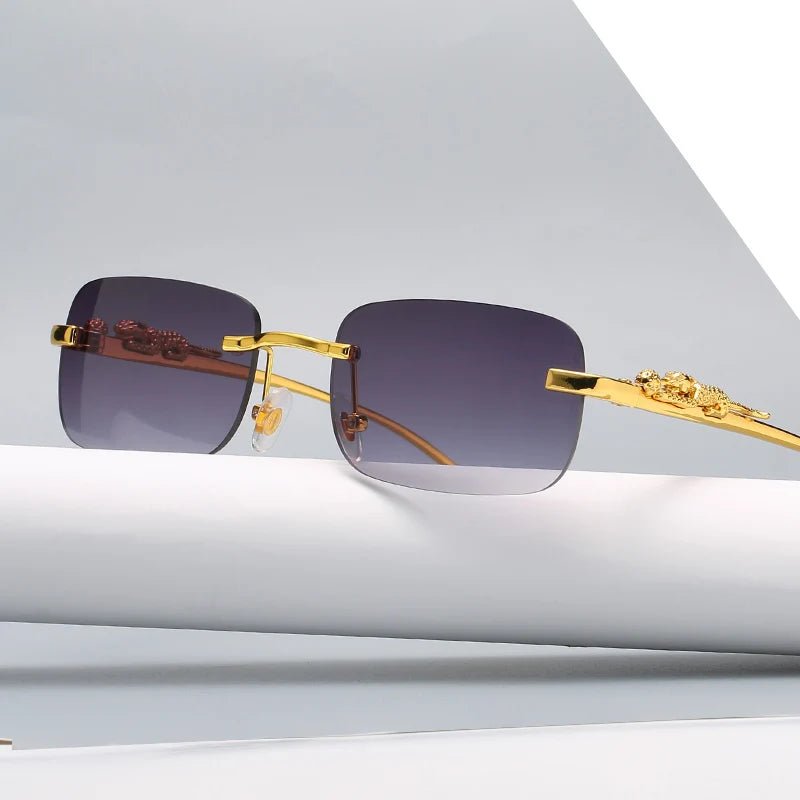 Lisslune | LEOPARDVIEW – Stylish Rimless Sunglasses with UV400 Protection