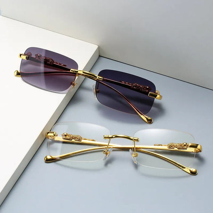 Lisslune | LEOPARDVIEW – Stylish Rimless Sunglasses with UV400 Protection