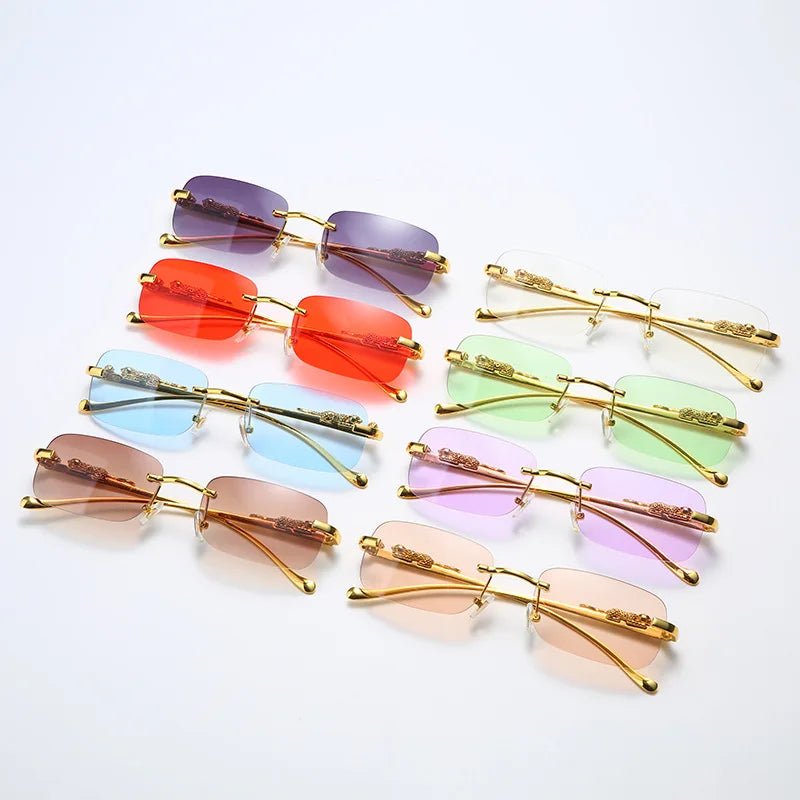 Lisslune | LEOPARDVIEW – Stylish Rimless Sunglasses with UV400 Protection