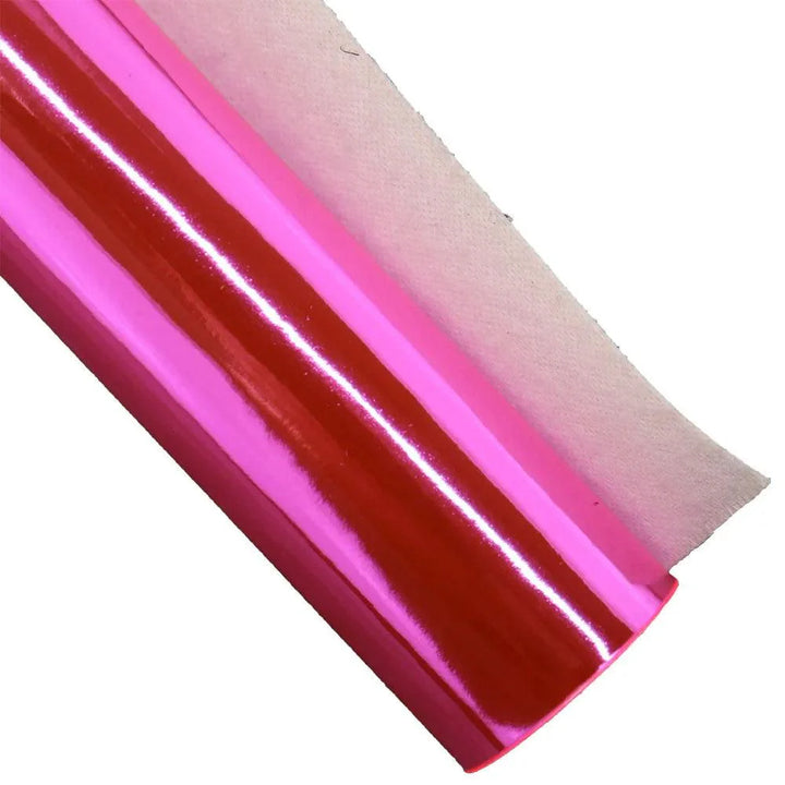 Lisslune | Glittering Pink Synthetic Leather Craft Kit for DIY Earrings and Hair Accessories