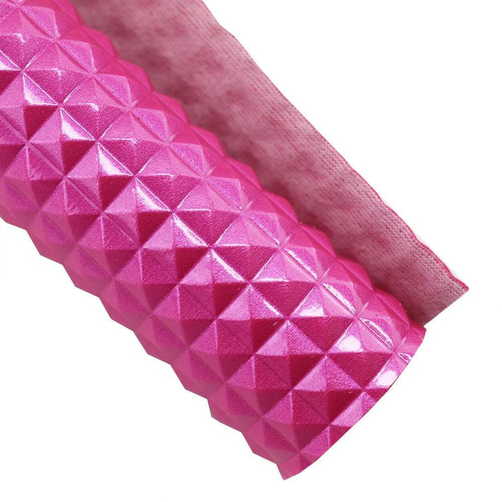Lisslune | Glittering Pink Synthetic Leather Craft Kit for DIY Earrings and Hair Accessories