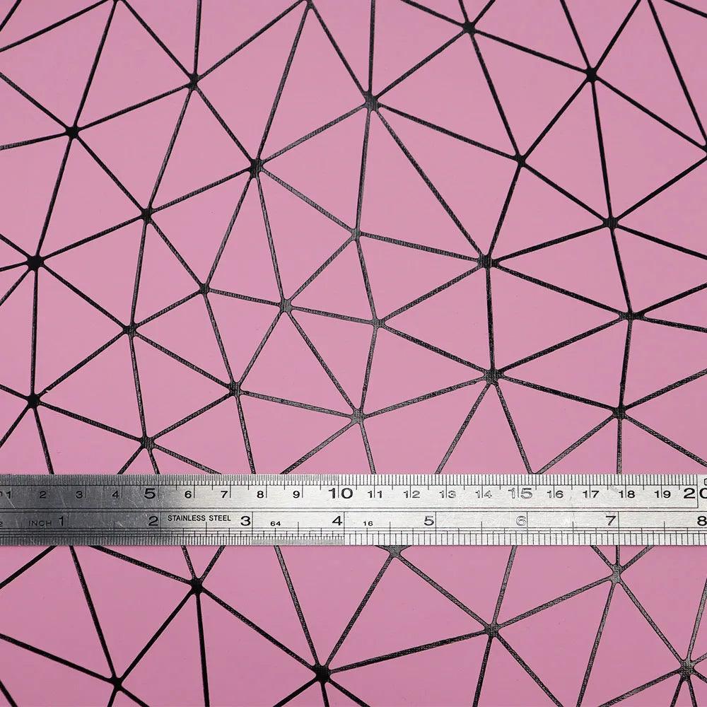 Lisslune | Glittering Pink Synthetic Leather Craft Kit for DIY Earrings and Hair Accessories