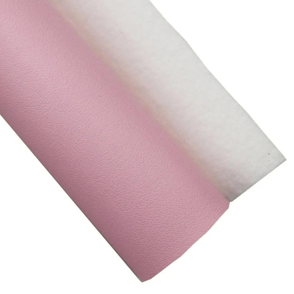 Lisslune | Glittering Pink Synthetic Leather Craft Kit for DIY Earrings and Hair Accessories