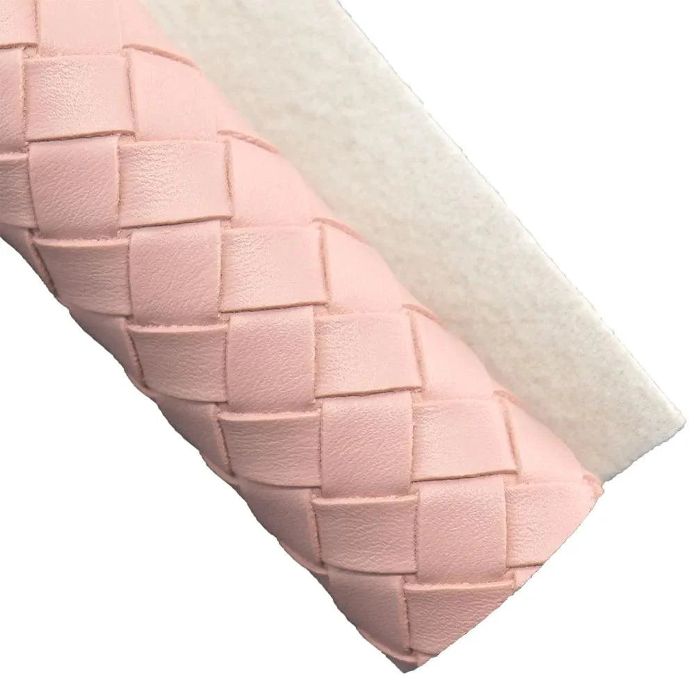 Lisslune | Glittering Pink Synthetic Leather Craft Kit for DIY Earrings and Hair Accessories