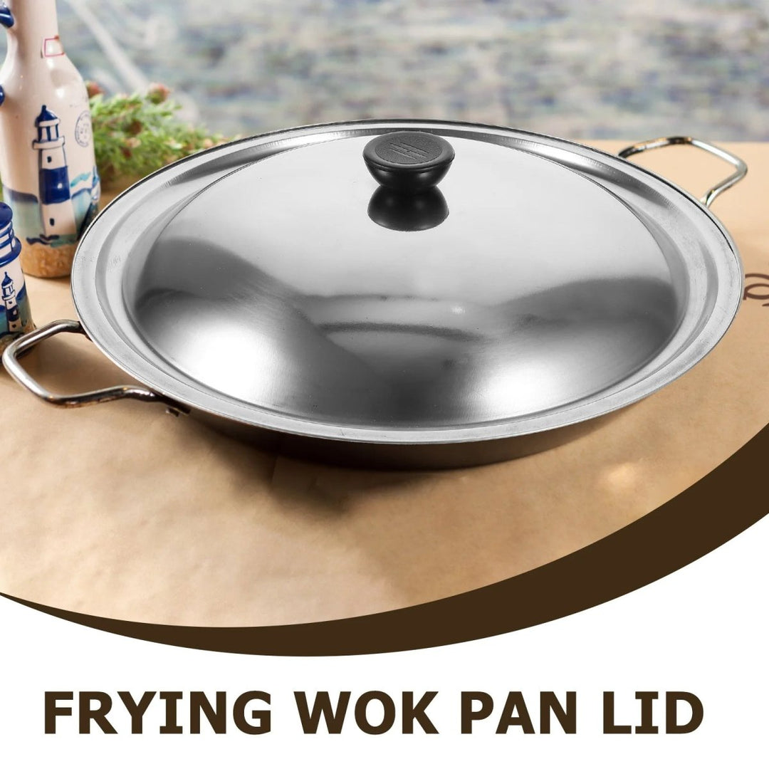 Lisslune | CookShield – Universal Stainless Steel Lid for Pans & Woks
