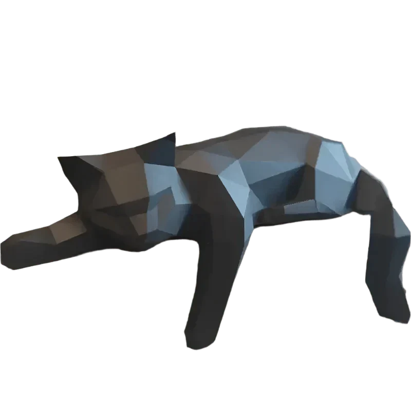 Lisslune | Modern Decorative Cat Figurine for Home Interiors