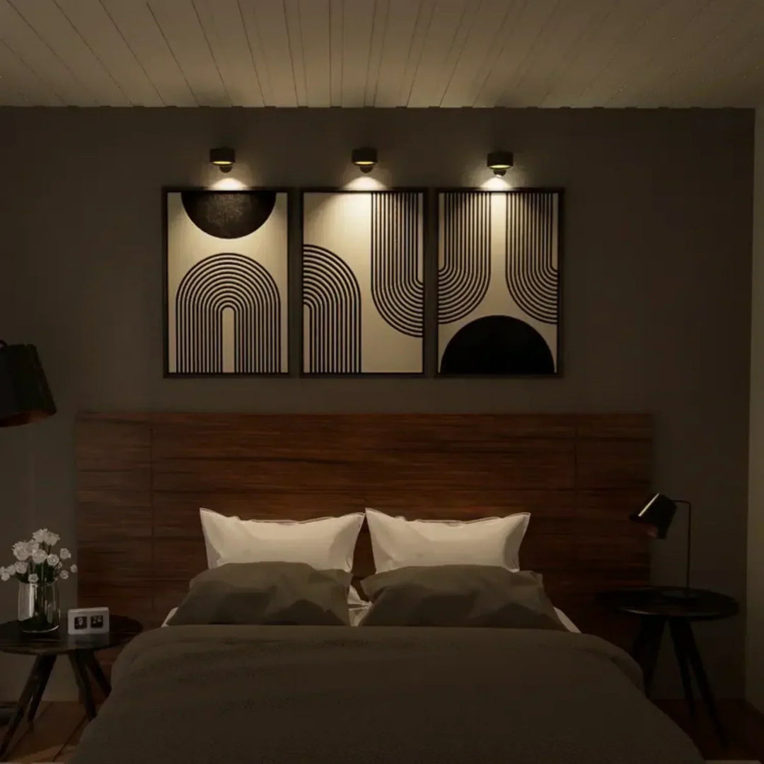 Lisslune | Wireless LED Wall Light | Battery Operated, Flexible & Easy to Stick-On for Indoor and Outdoor Use