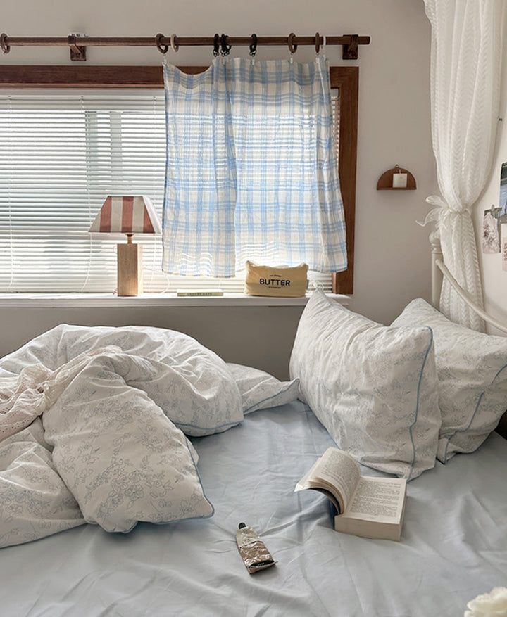 Rynx Whispering Blooms Soft Blue Bedding