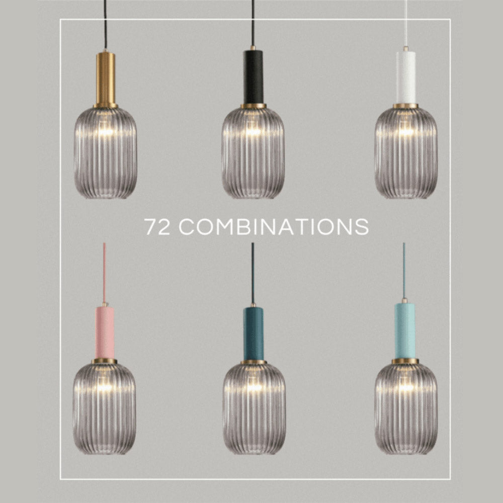 Rynx Nordic Ribbed Glass Pendant Lights