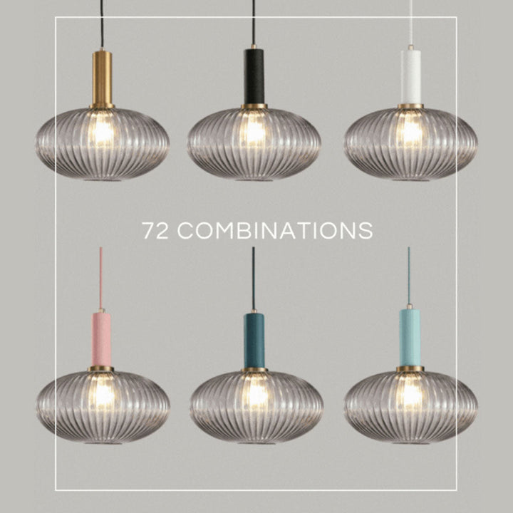 Rynx Nordic Ribbed Glass Pendant Lights