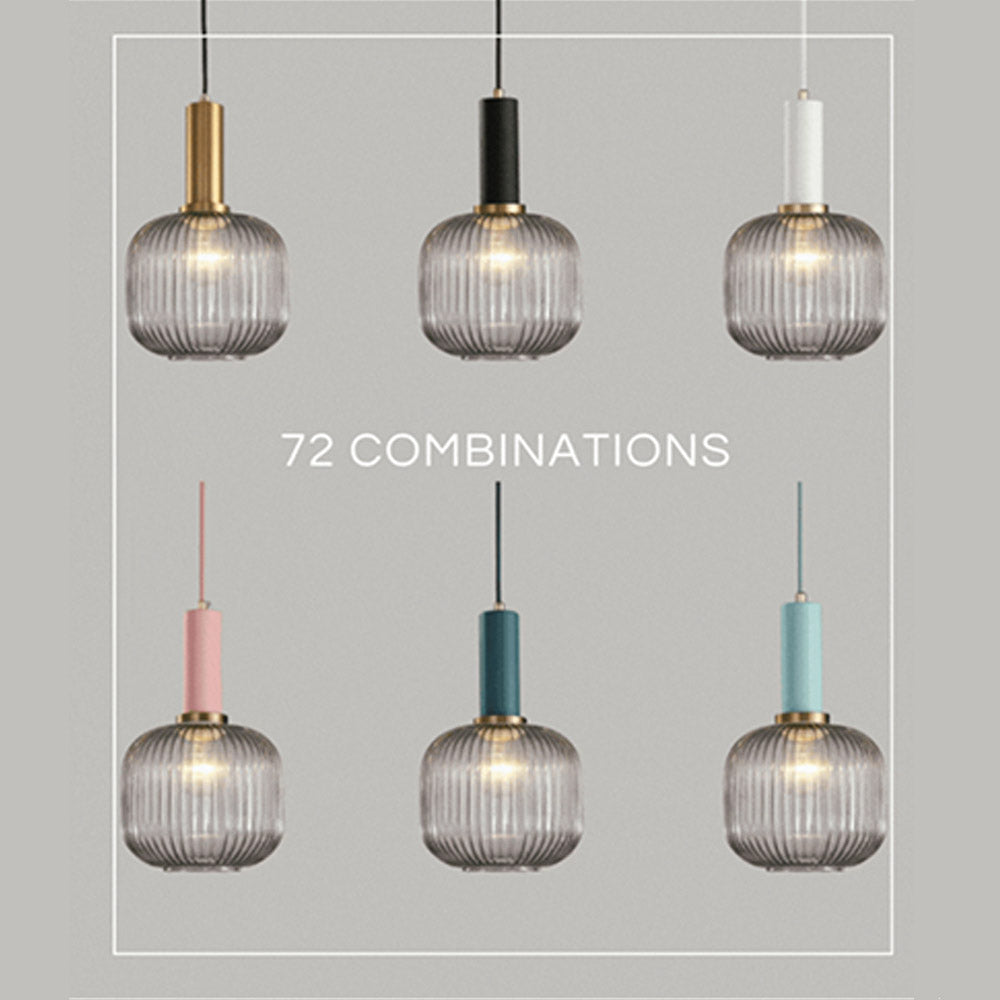 Rynx Nordic Ribbed Glass Pendant Lights