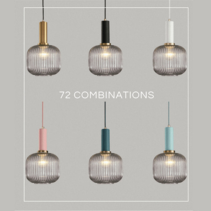 Rynx Nordic Ribbed Glass Pendant Lights