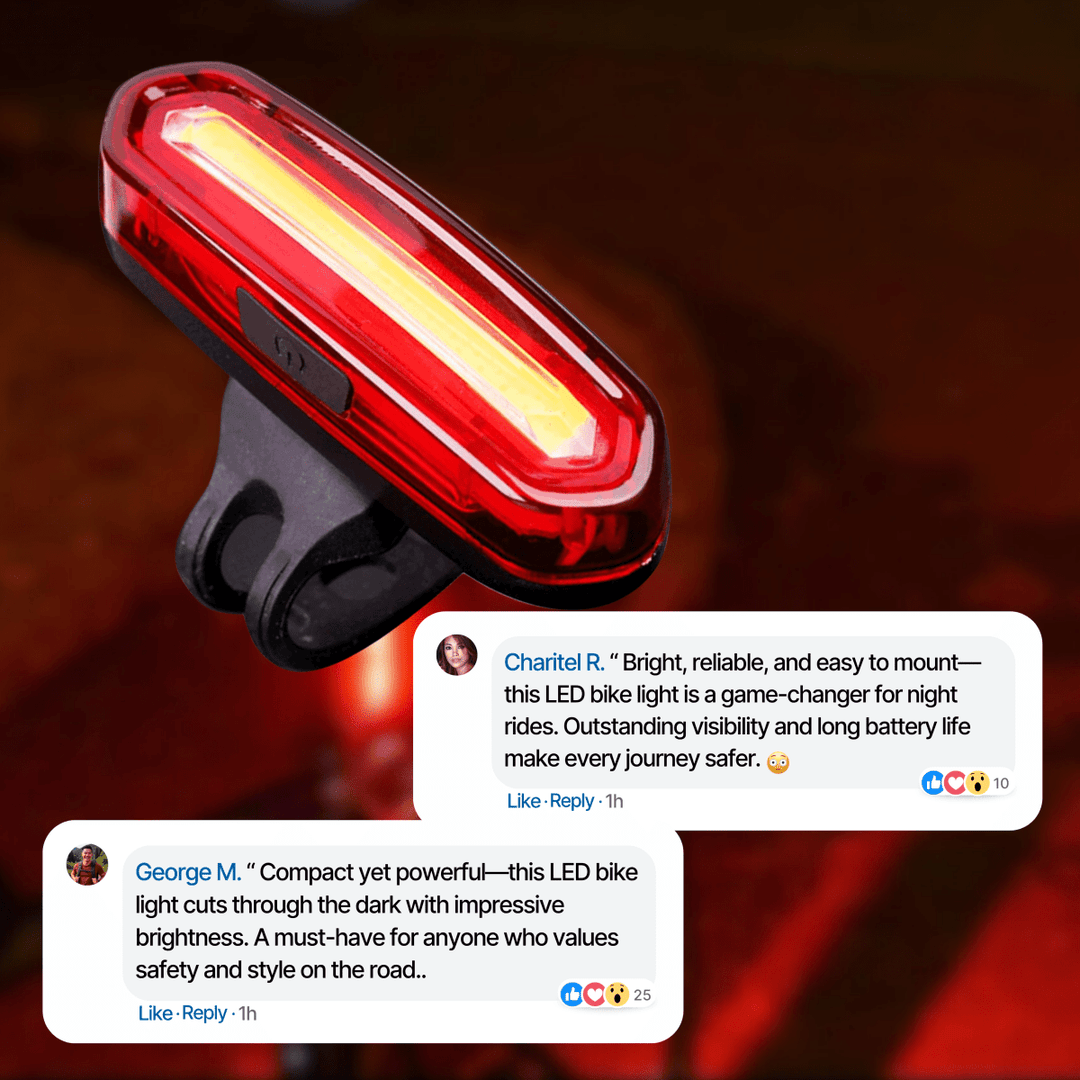 Lisslune | Lightup – Rechargeable LED Bicycle Light for Optimal Visibility
