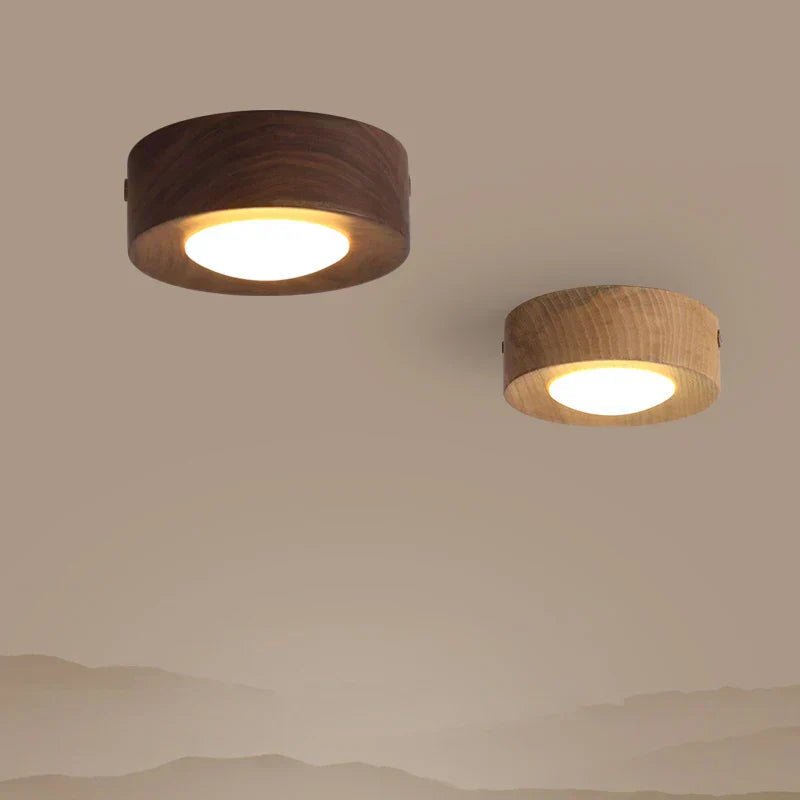 Lisslune | LignaShine – Natural Walnut Wood Ambient Light