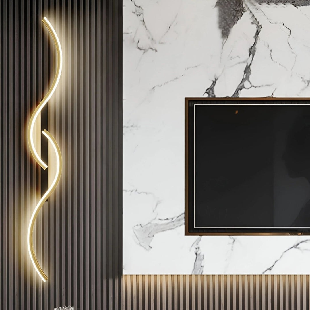Lisslune | LINEALUX – Curved LED Wall Sconce for Modern Ambient Lighting