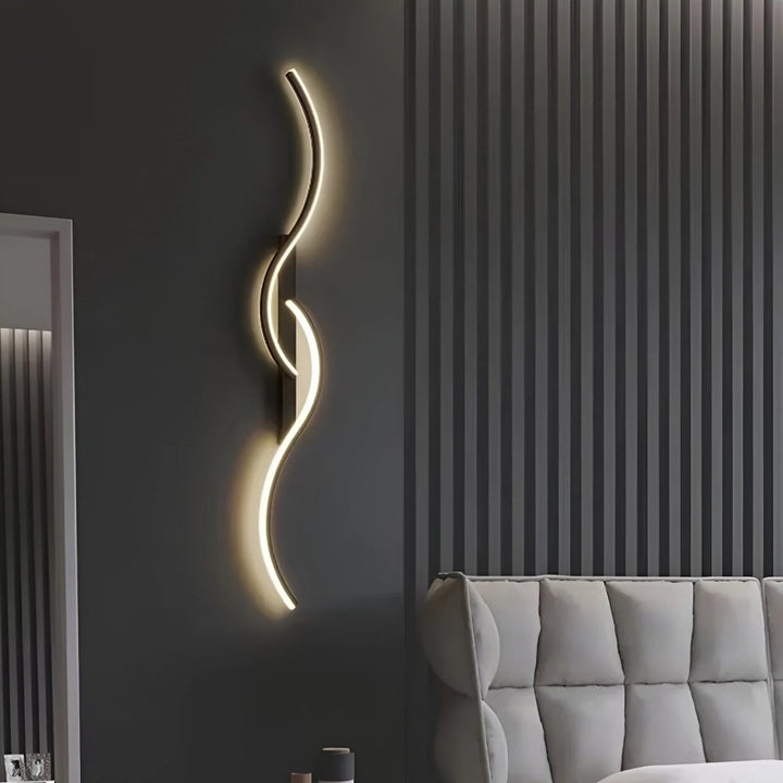 Lisslune | LINEALUX – Curved LED Wall Sconce for Modern Ambient Lighting