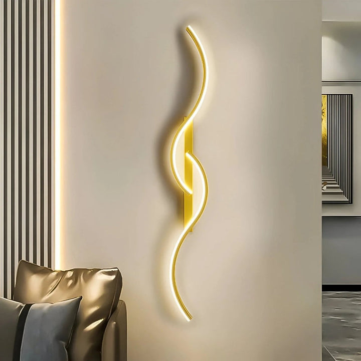 Lisslune | LINEALUX – Curved LED Wall Sconce for Modern Ambient Lighting