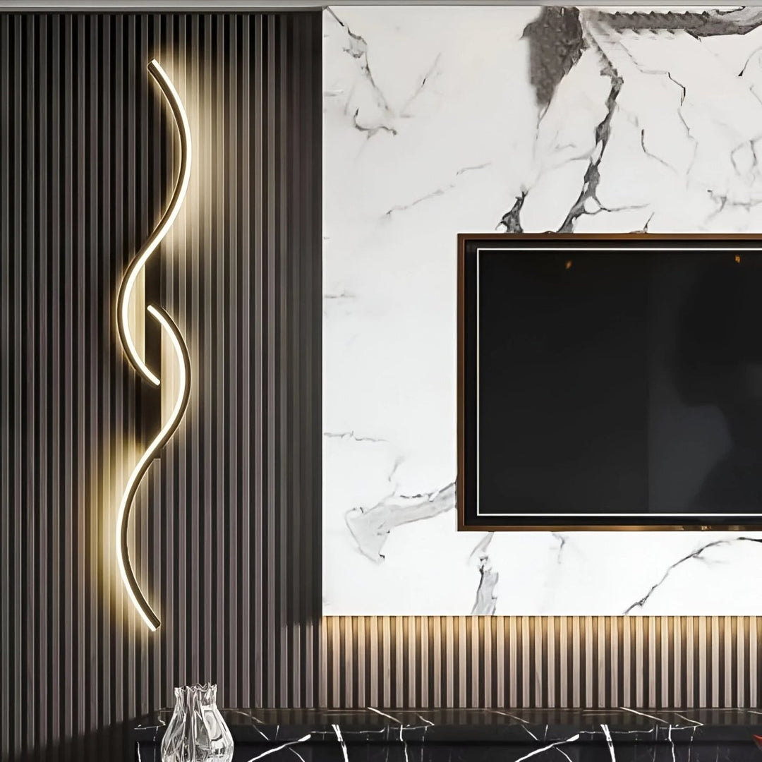 Lisslune | LINEALUX – Curved LED Wall Sconce for Modern Ambient Lighting