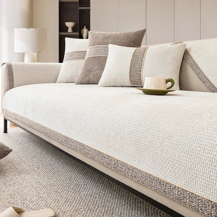 Lisslune | LinenLux Sofa Cover – Elegant Linen Look Protection for Clean and Stylish Living Rooms