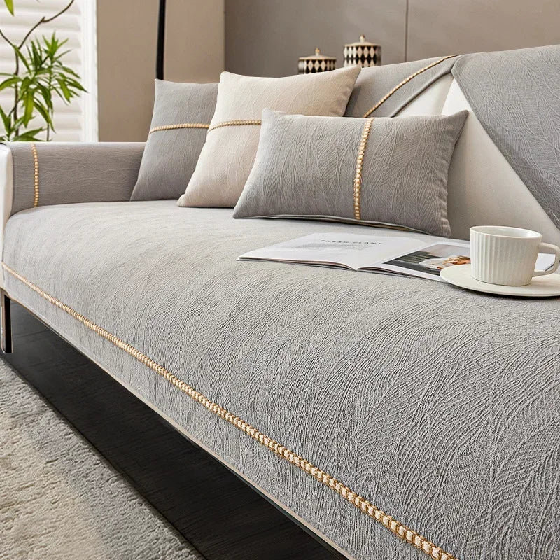 Lisslune | LinenLux Sofa Cover – Elegant Linen Look Protection for Clean and Stylish Living Rooms