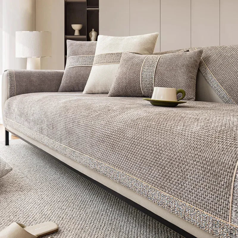 Lisslune | LinenLux Sofa Cover – Elegant Linen Look Protection for Clean and Stylish Living Rooms