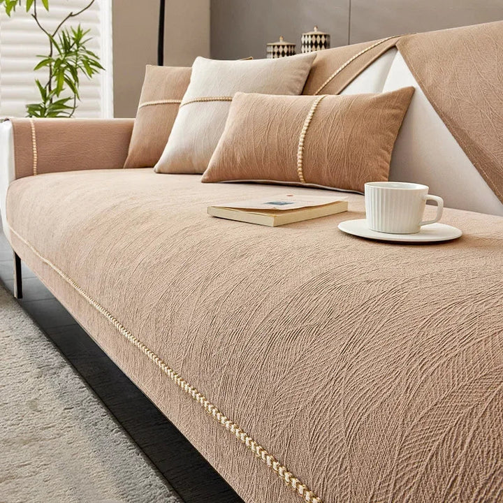 Lisslune | LinenLux Sofa Cover – Elegant Linen Look Protection for Clean and Stylish Living Rooms