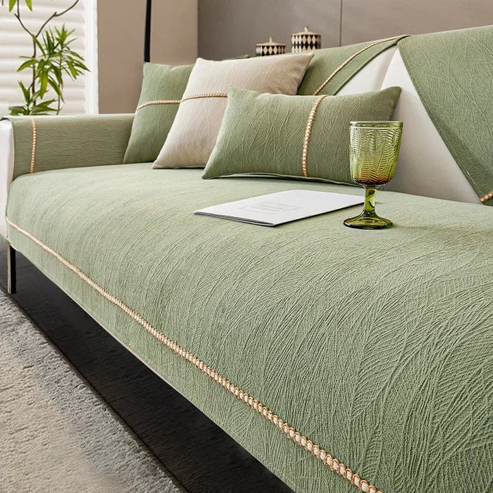 Lisslune | LinenLux Sofa Cover – Elegant Linen Look Protection for Clean and Stylish Living Rooms