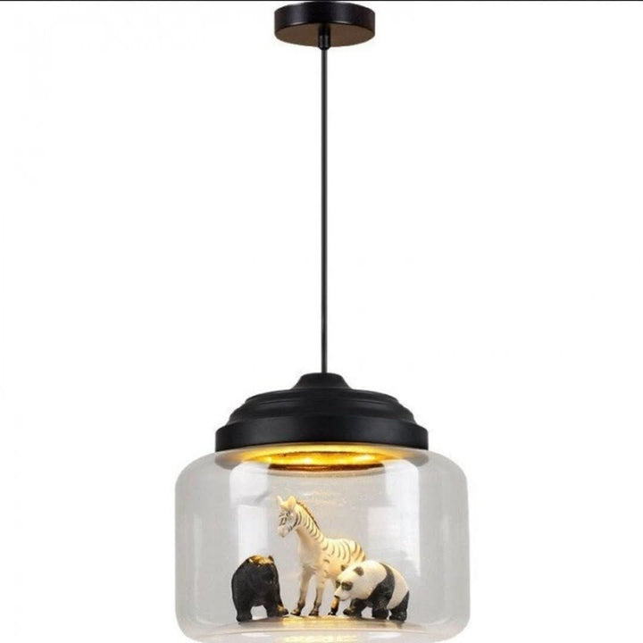 Lisslune | Smaller Zoo | Pendant lamp with glass shade