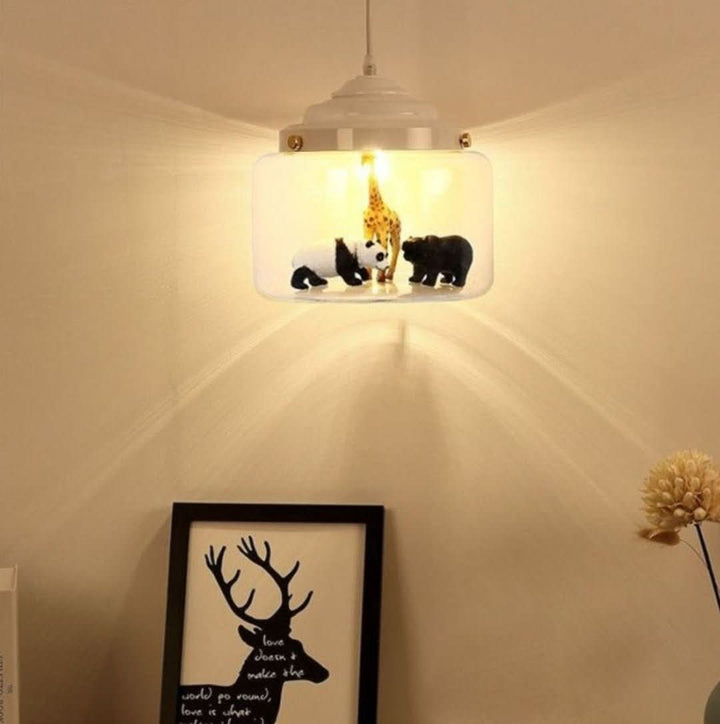 Lisslune | Smaller Zoo | Pendant lamp with glass shade