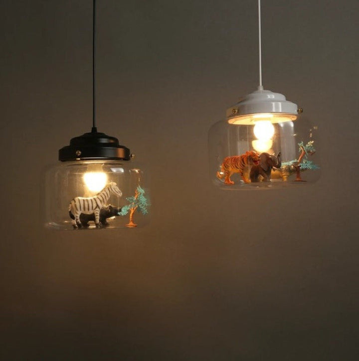 Lisslune | ClearGlass - Safari Silhouette Pendant Light
