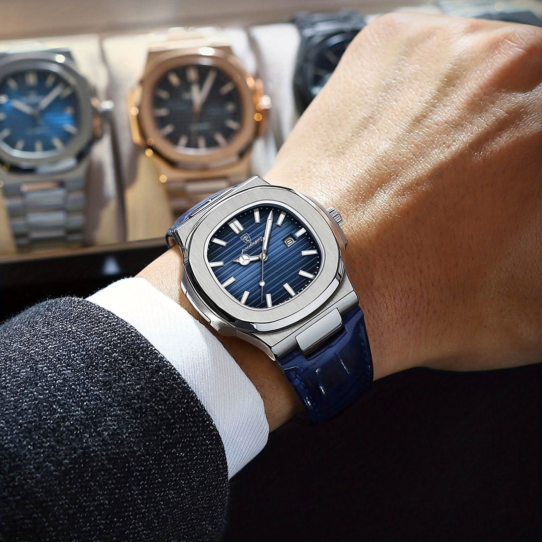 Lisslune | Men’s Stainless Steel Quartz Wristwatch with Date