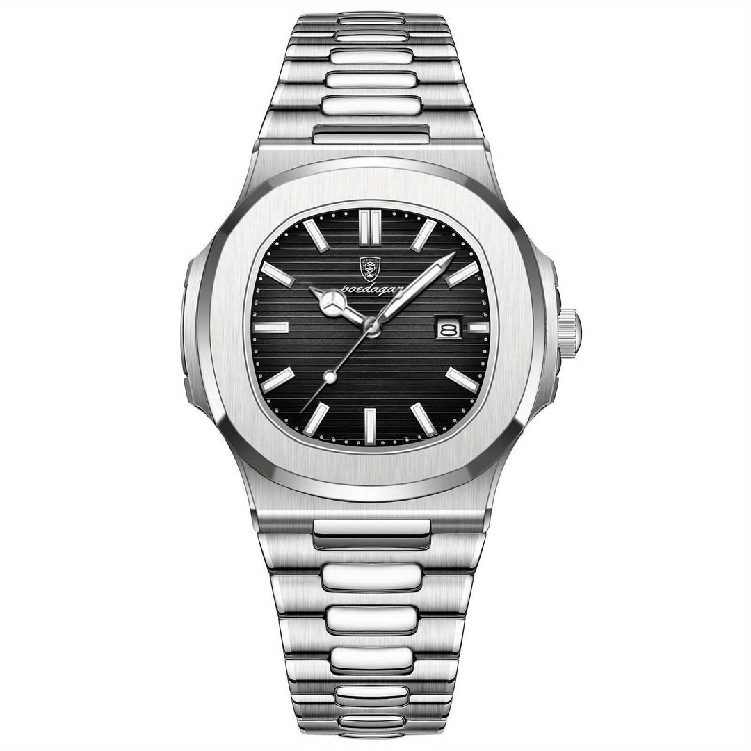 Lisslune | Men’s Stainless Steel Quartz Wristwatch with Date