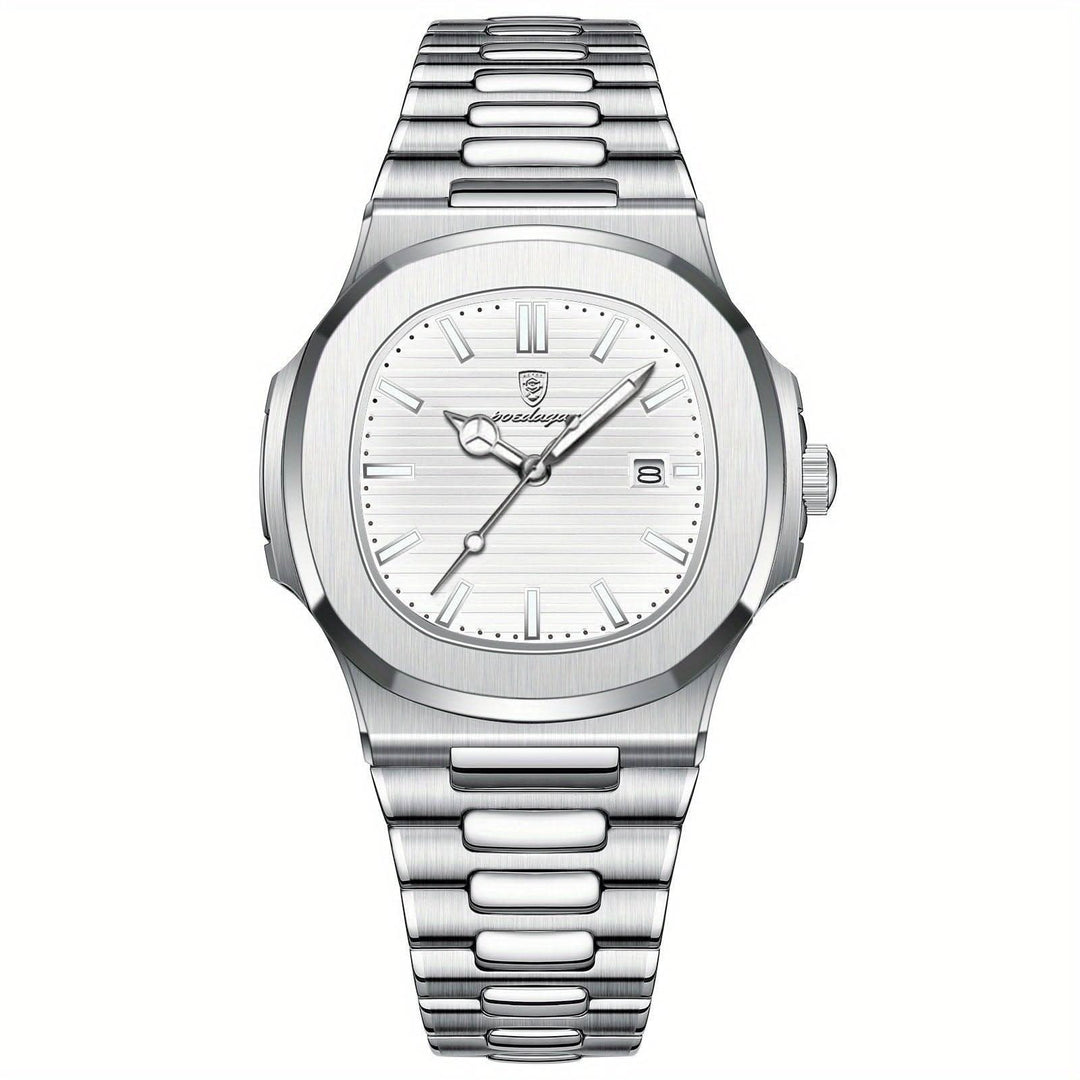 Lisslune | Men’s Stainless Steel Quartz Wristwatch with Date