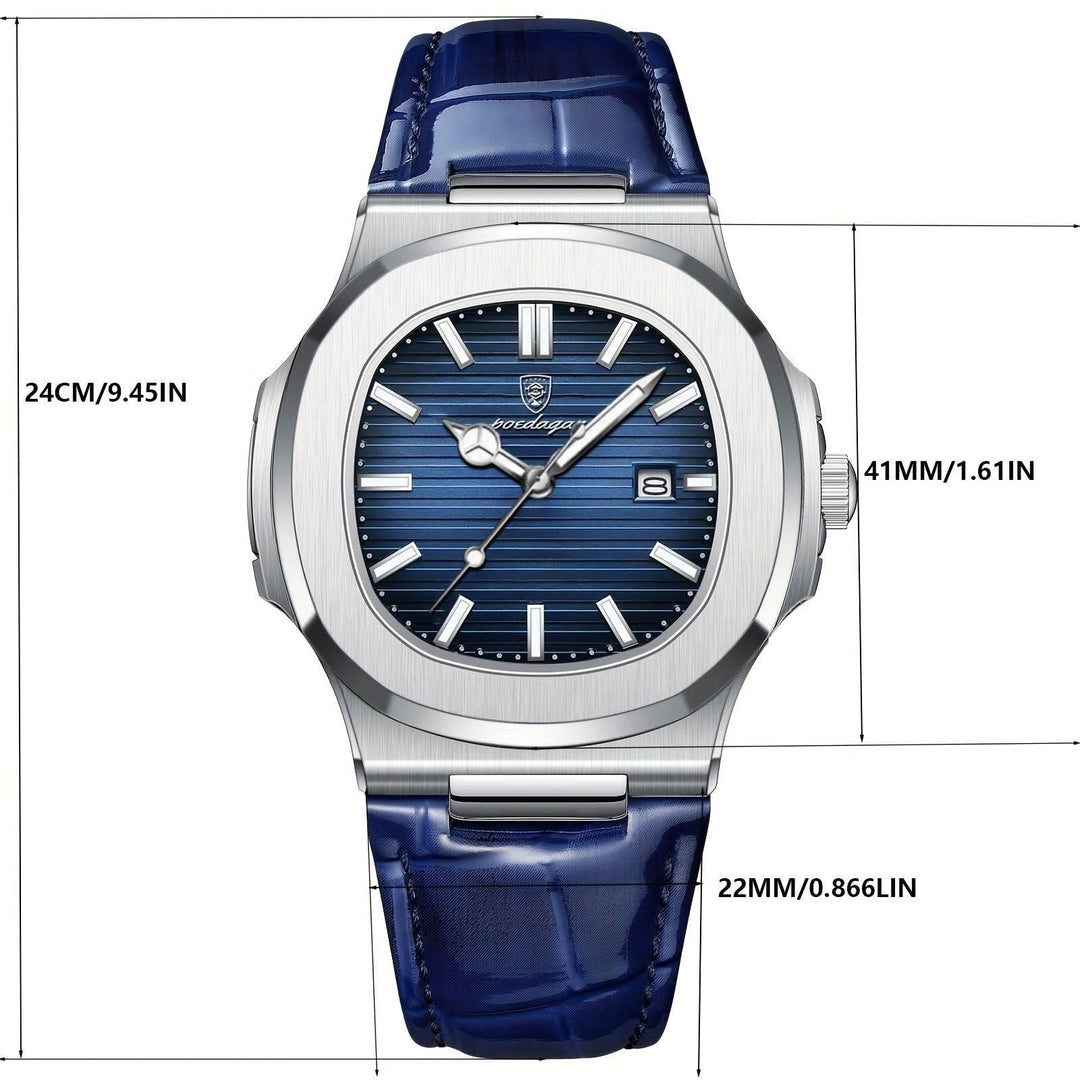 Lisslune | Men’s Stainless Steel Quartz Wristwatch with Date