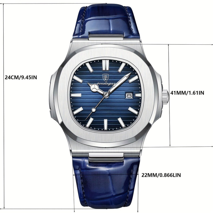 Lisslune | Men’s Stainless Steel Quartz Wristwatch with Date