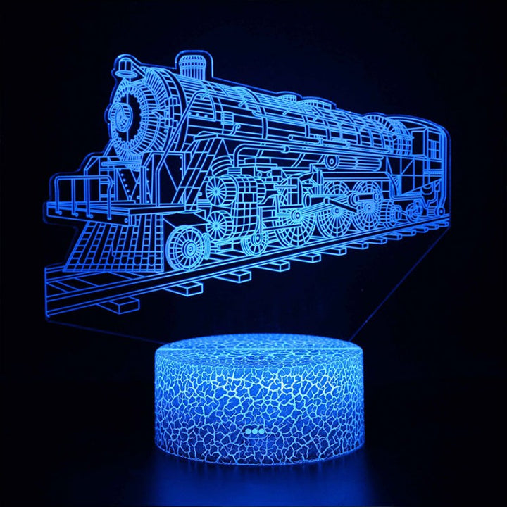 Lisslune | 3D Lamp Locomotive Vintage