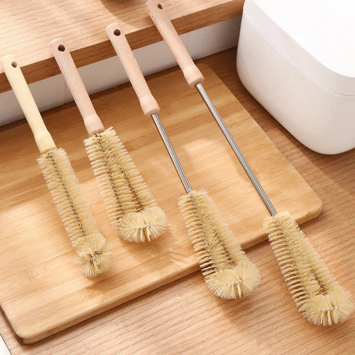 Lisslune | Long-Handled Wooden Bottle Brush – Elvo – (2+1 FREE)
