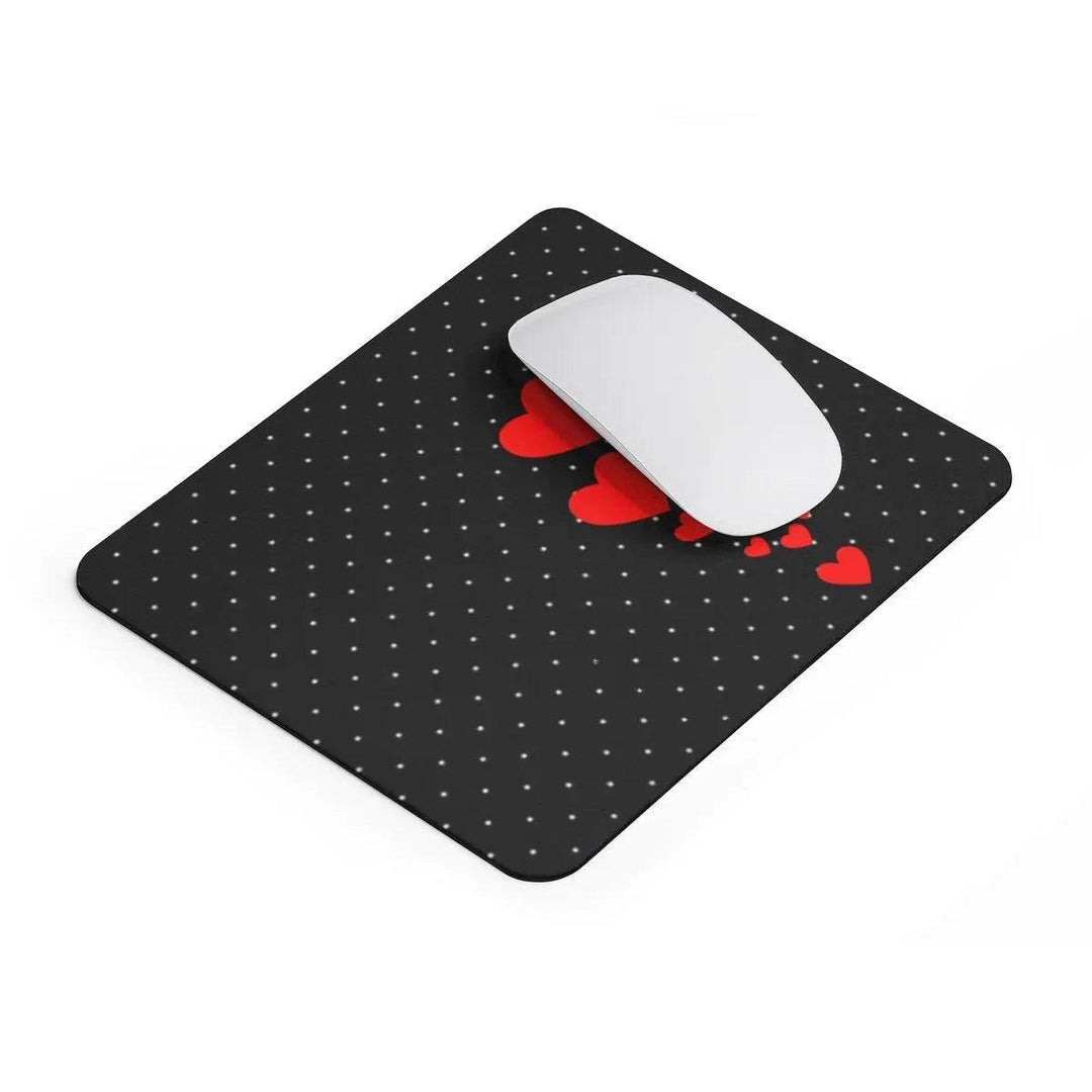 Lisslune | Delightful Hearts & Dots Mousepad: The perfect blend of style and functionality