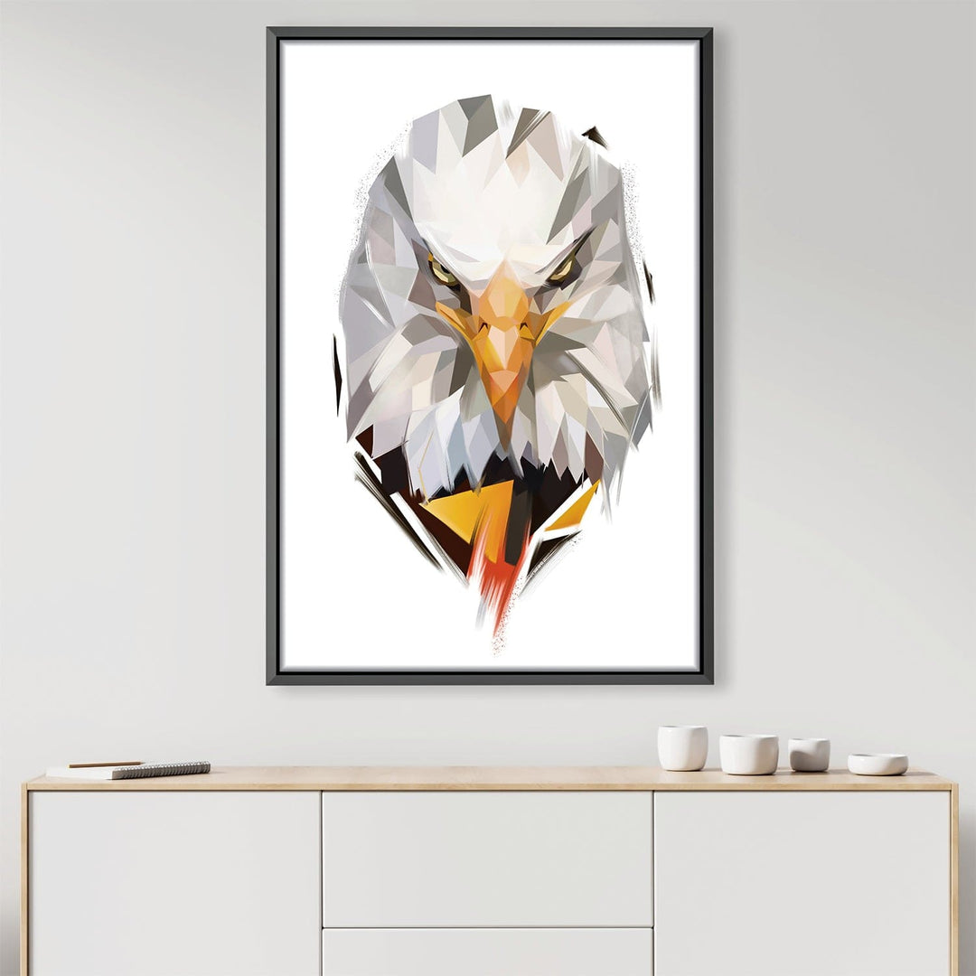 Lisslune | Lowpoly Eagle 2 Light Canvas