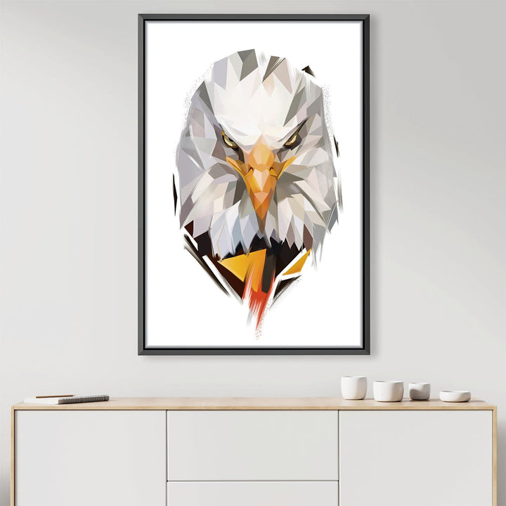 Lisslune | Lowpoly Eagle 2 Light Canvas