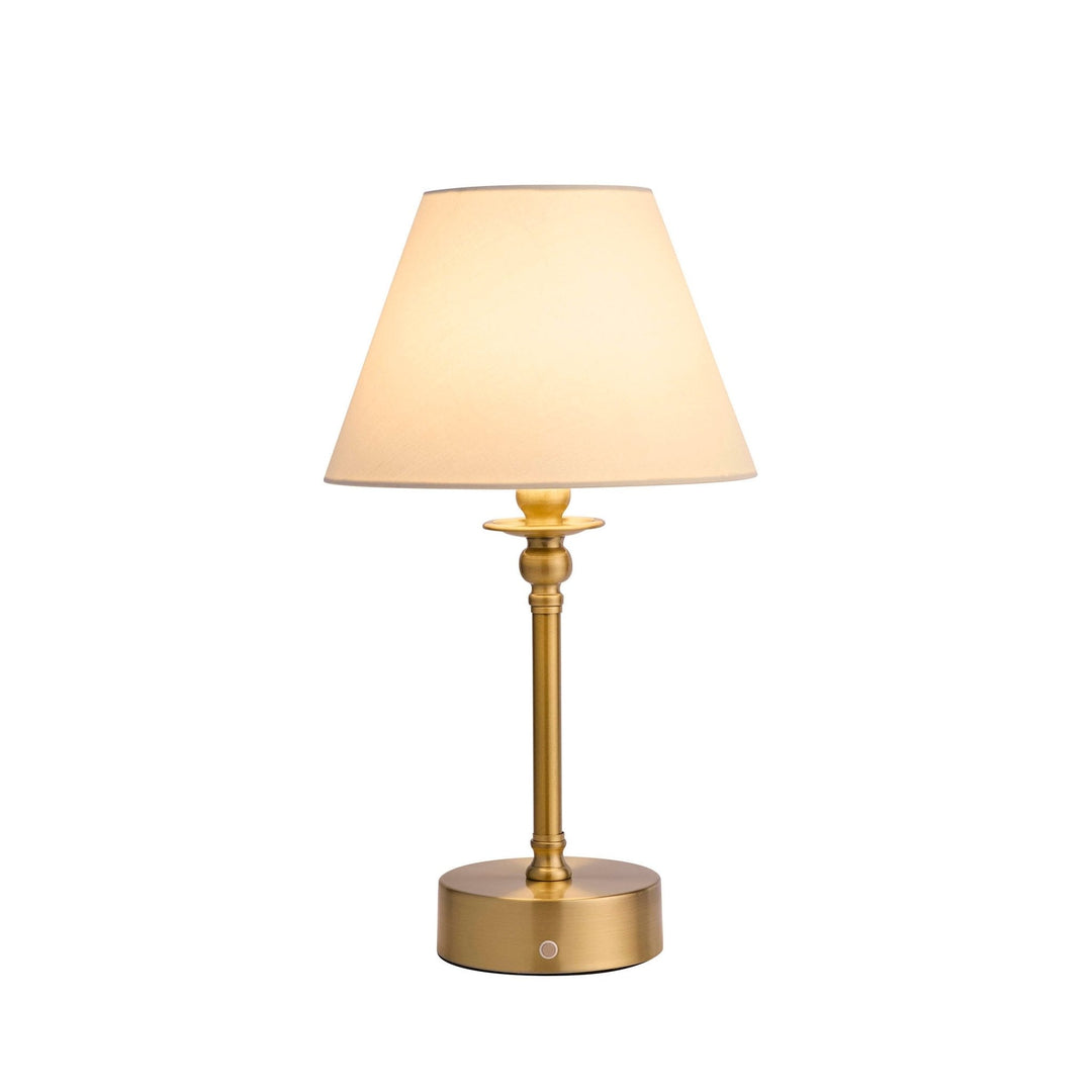 Lisslune | Lucille Ornate LED Rechargeable Wireless Lamp - Brass
