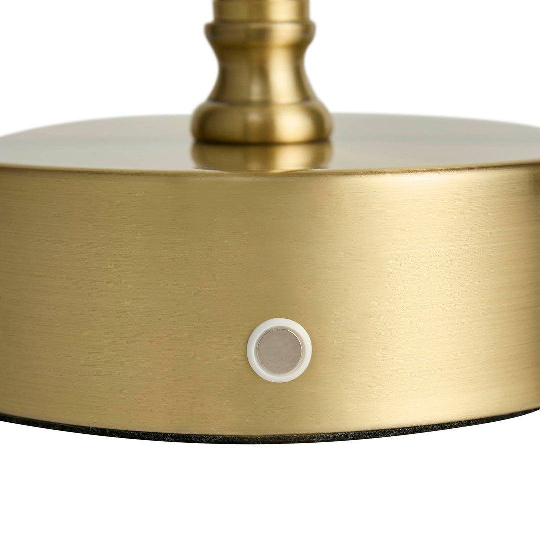 Lisslune | Lucille Ornate LED Rechargeable Wireless Lamp - Brass
